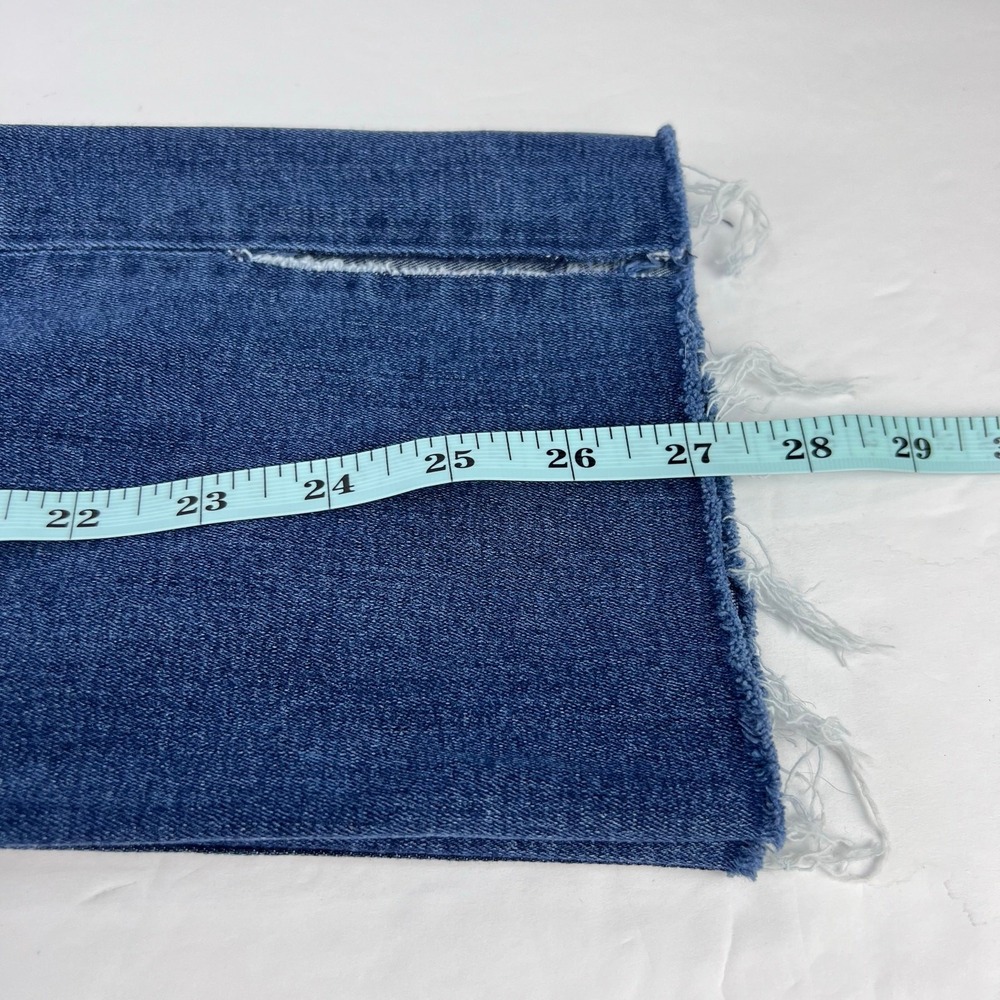Hudson Women 27 Bacara Straight Jeans Flap Pocket Raw Hem NW668ZHA - Picture 15 of 15
